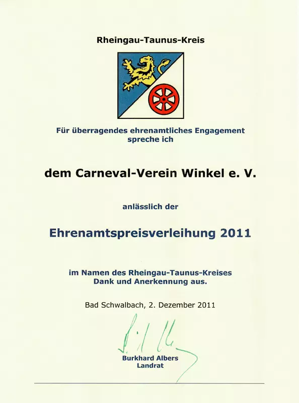 Ehrenamtspreis 2011