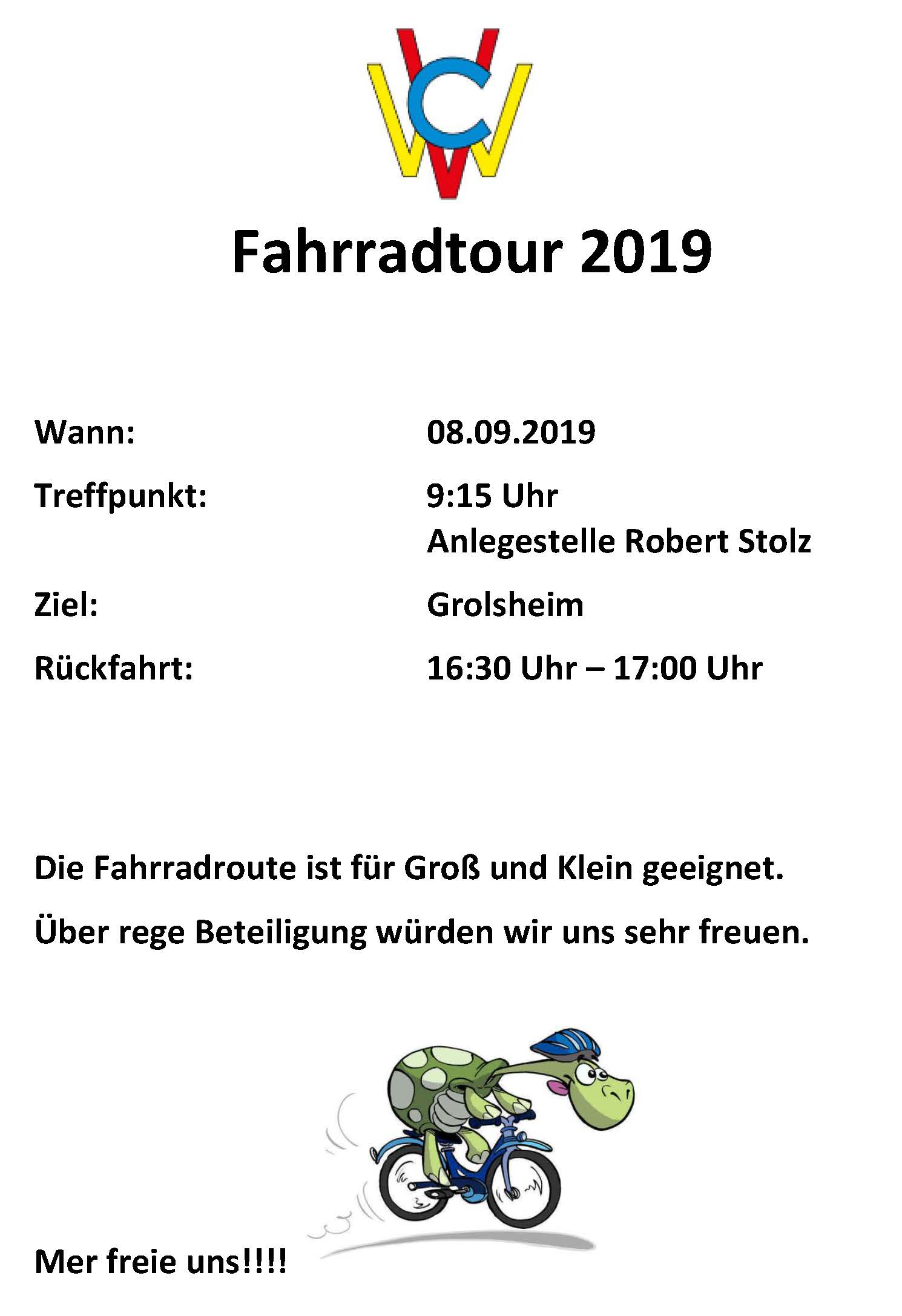 CVW Fahrradtour 2019 CVW Fahrradtour 2019