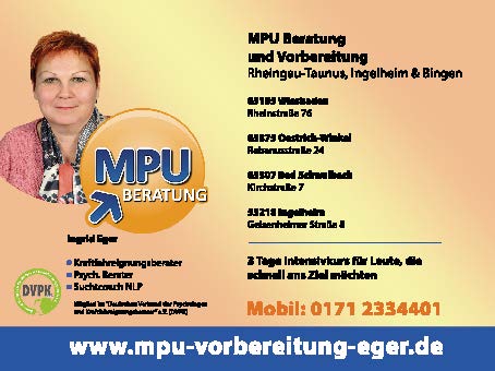 MPU Beratung Ingrid Eger