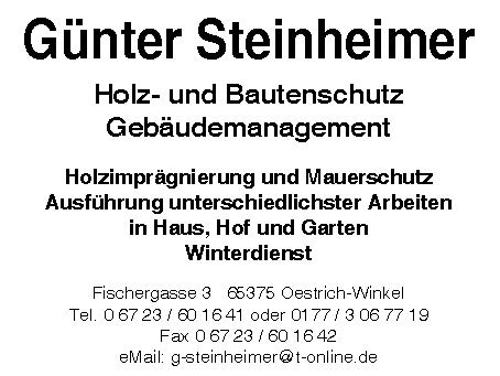 Holz- und Bautenschutz Günther Steinheimer