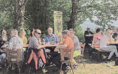 Carnevalisten begrüßten Maiwanderer